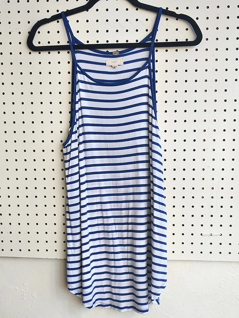 Cupio Women's Long Striped Tank Top